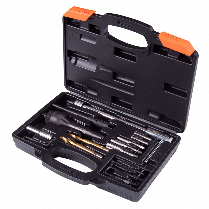 НАБОР ДЛЯ ОБСЛУЖИВАНИЯ КОЛОДЦЕВ СВЕЧЕЙ НАКАЛИВАНИЯ, КЕЙС, 16 ПРЕДМЕТОВ