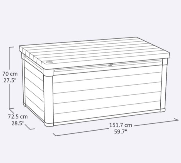 Сундук Кортина (Cortina box 570L) 570л 17211700
