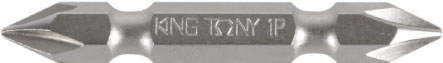 Вставка (бита) торцевая 1/4;, Phillips, PH1, L = 50 мм, двусторонняя KING TONY 155001P