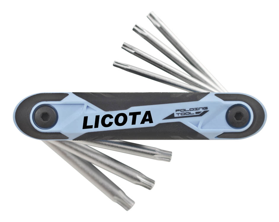 Набор складных ключей Torx, 7 пр.,  T10-T40