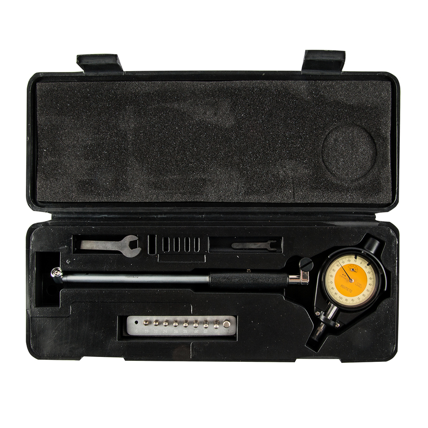 Нутромер индикаторный в наборе 0,01 мм, 18–36 мм, 150 мм