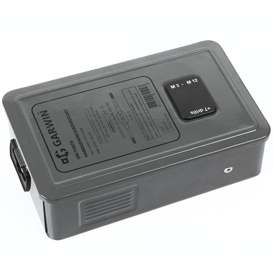 Набор метчиков М3 - 12, HSS, DIN352, 29 предметов