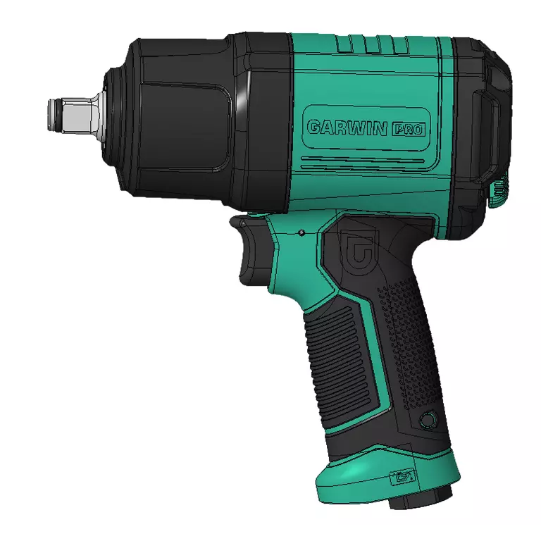 Гайковерт пневматический ударный 1/2" 1200 Нм (123 кГм), композитный