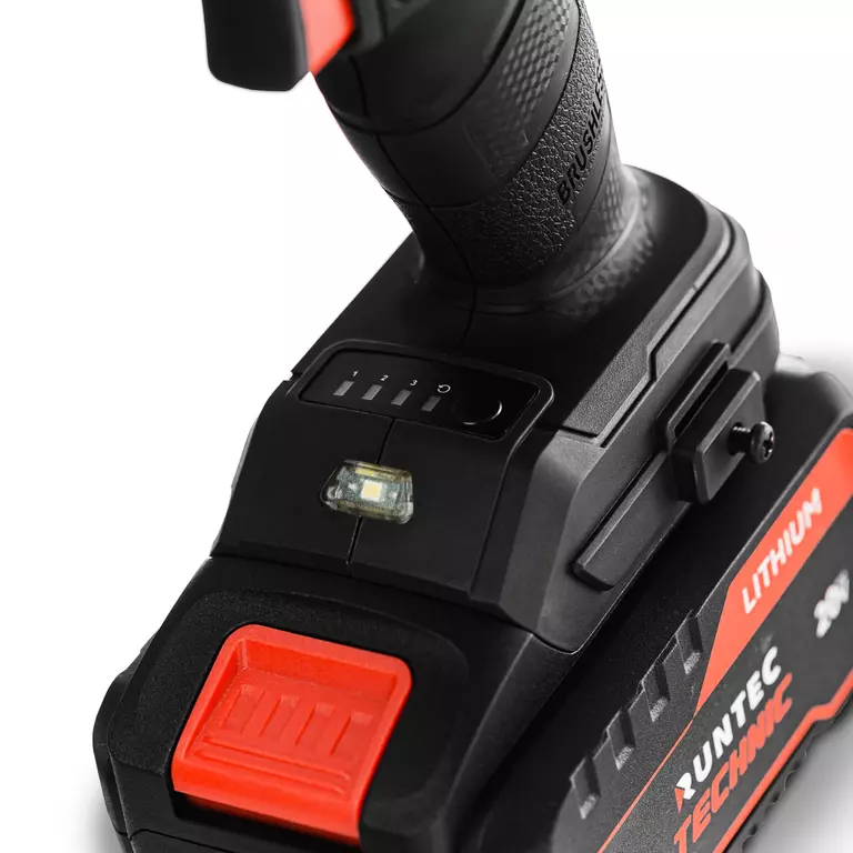 Гайковерт ударный аккумуляторный RUNTEC TECHNIC 3/4", 20В, 2*6Ач, 1400Нм