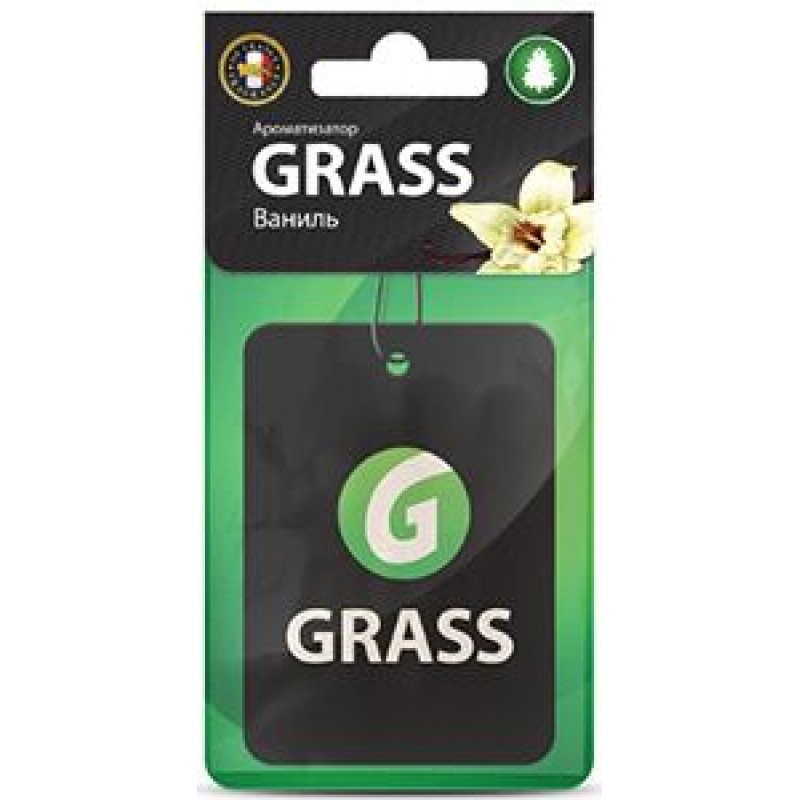 Ароматизатор картонный ГраСС  ваниль GRASS