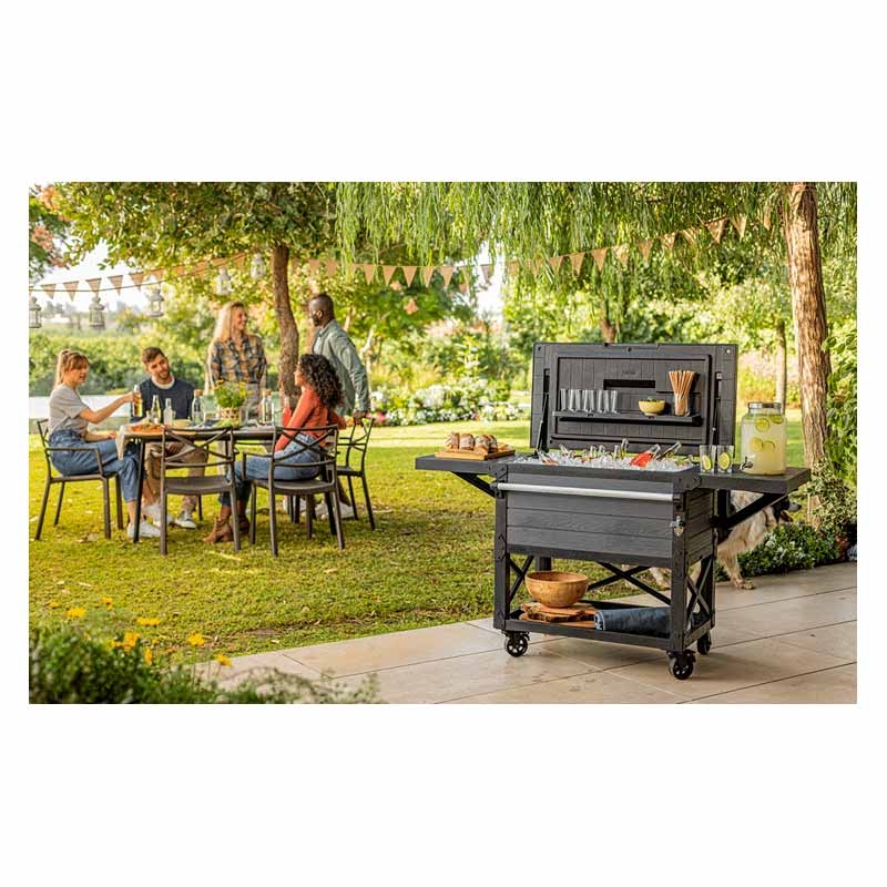 Холодильник для патио и тележка для напитков PATIO COOLER AND BEVERAGE CART 17210407