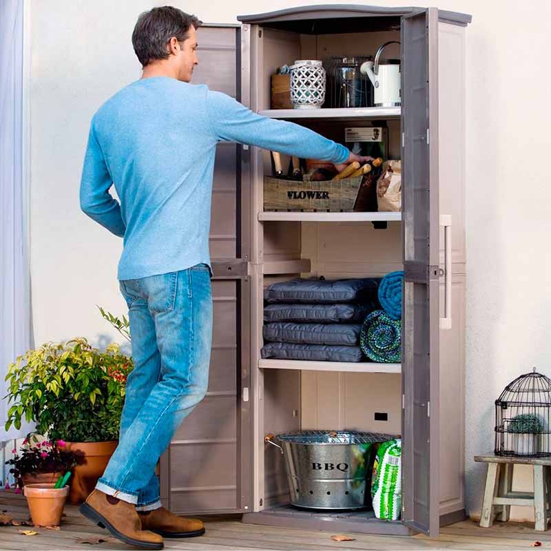 Высокий шкаф с 3 полками Boston Tall Utility Shed