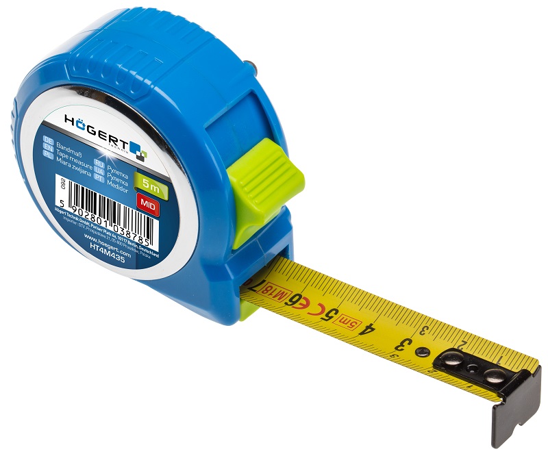 Рулетка 8 м, 25 мм, стопор ленты