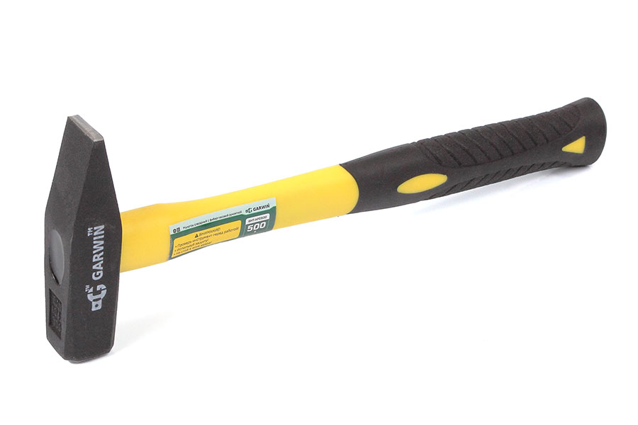 молоток слесарный с фибергласовой рукояткой, 500 г
