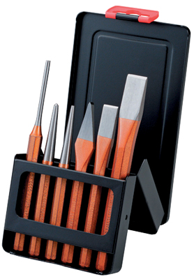 Набор ударно-режущего инструмента CrMo в металлическом боксе