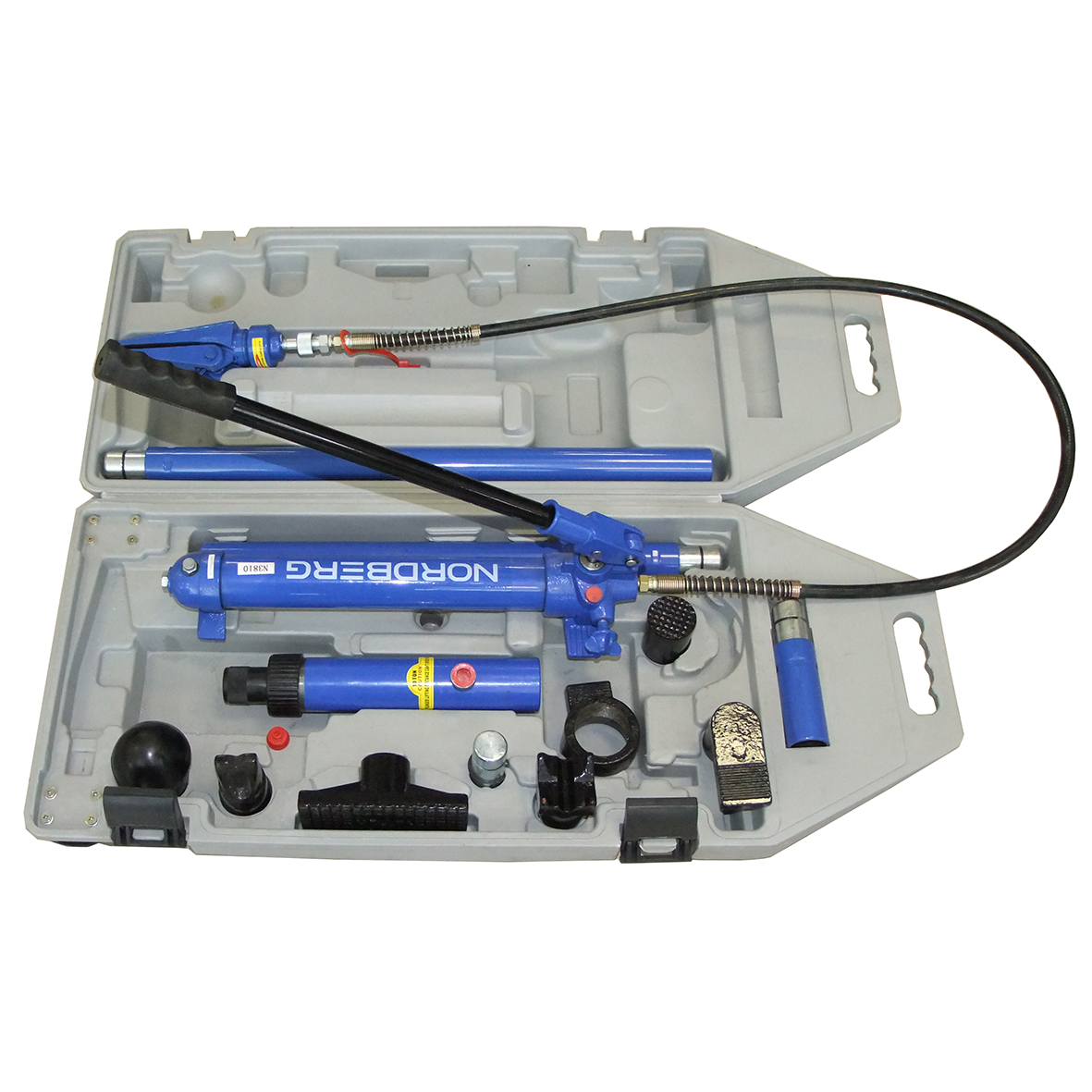 Растяжка рихтовочная, усилие 10 т. в кейсе, 15 предметов.