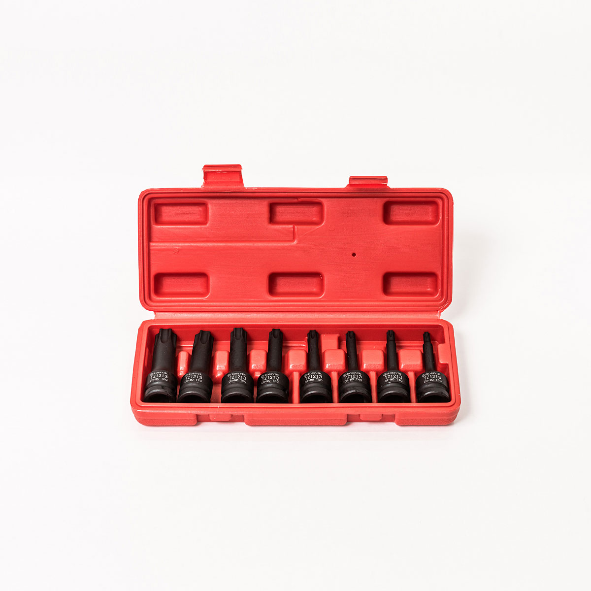 НАБОР ГОЛОВОК УДАРНЫХ 1/2", TORX T30-T80, 8 ПРЕДМЕТОВ