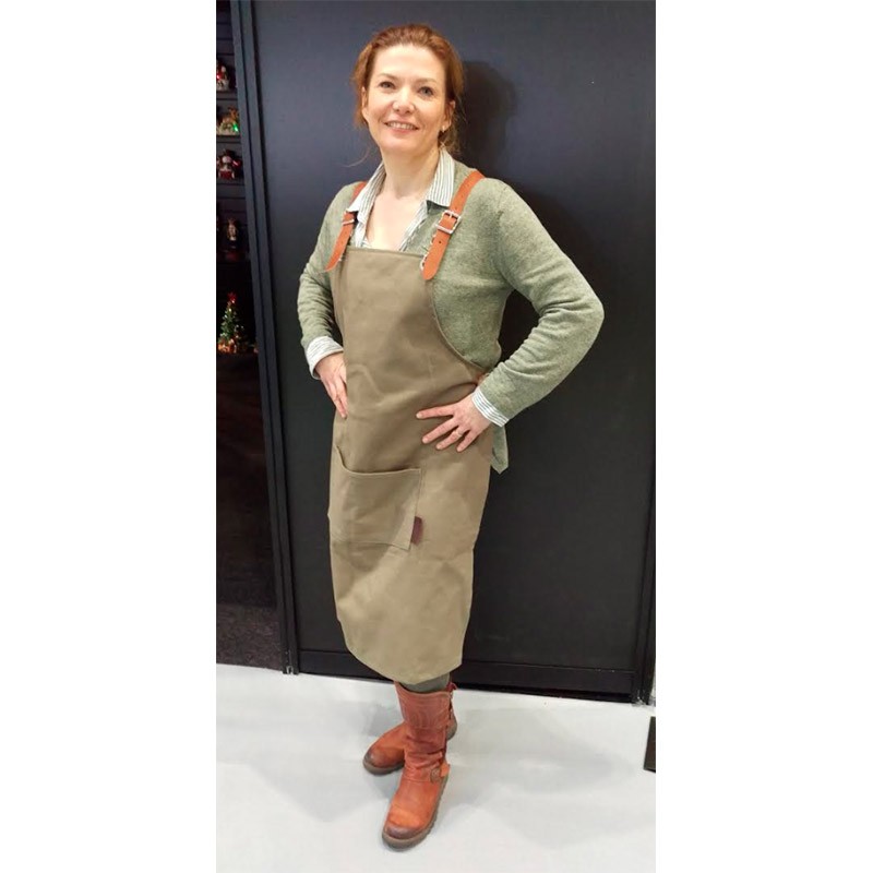 Фартук универсальный цвета хаки "Khaki" 