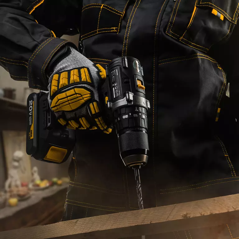 Дрель-шуруповерт ударная аккумуляторная PRO 13 мм, 20В, 2*2Ач, 55Нм