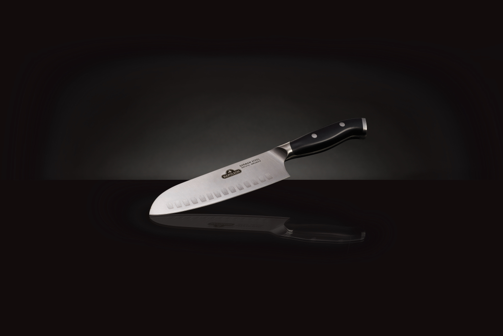 Нож поварской Santoku