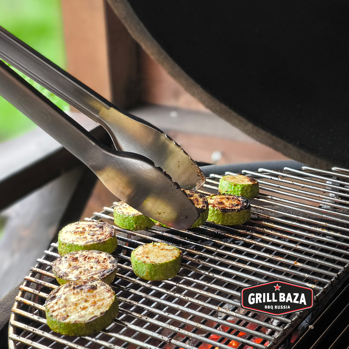 Щипцы для гриля Premium Grillbaza, нерж