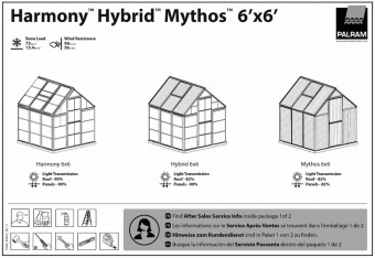Теплица Palram – Canopia Hybrid 6x6