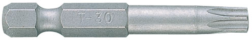Вставка (бита) торцевая 1/4", TORX, Т20, L = 50 мм, для шуруповерта 
