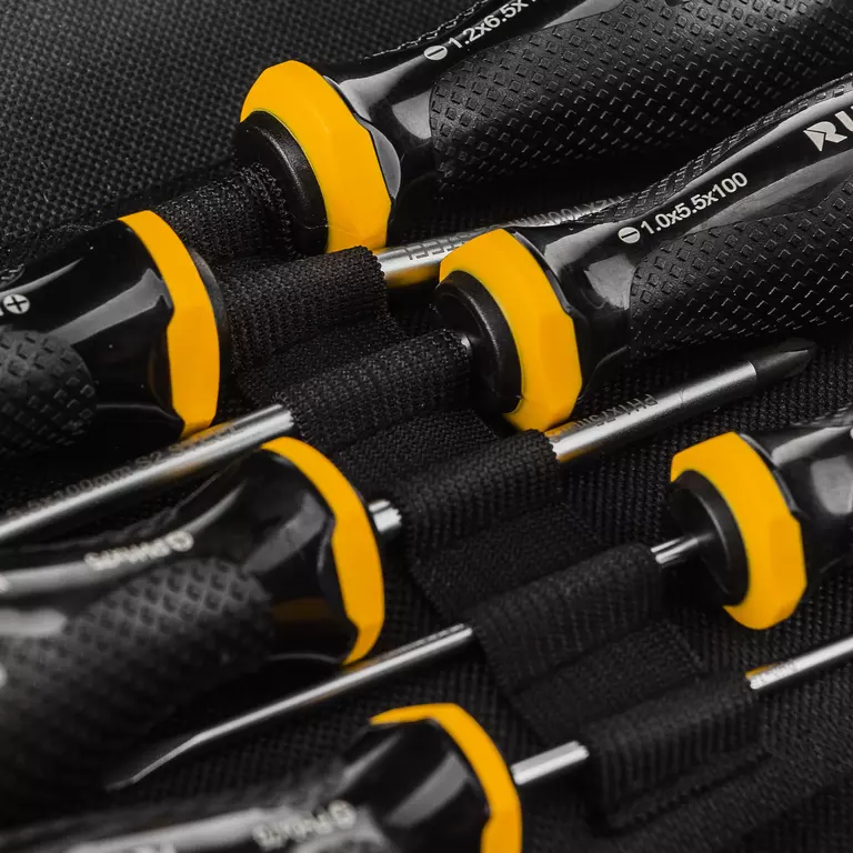 Набор усиленных отверток CrV со сквозным стержнем в сумке, 6 предметов