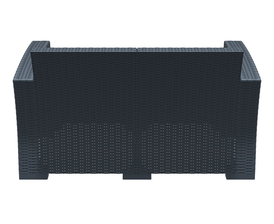 Диван пластиковый плетеный двухместный с подушками Monaco Lounge