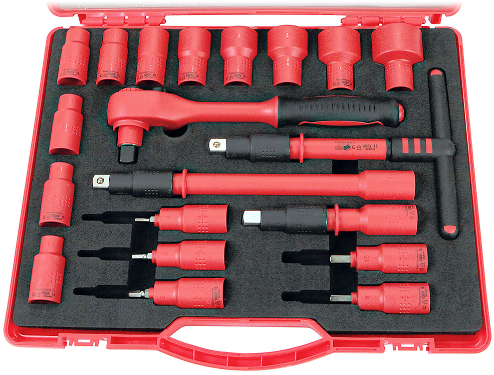 Набор диэлектрических инструментов 1/2" VDE 1000V