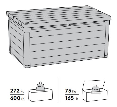 Сундук Кортина (Cortina box 570L) 570л 17211700