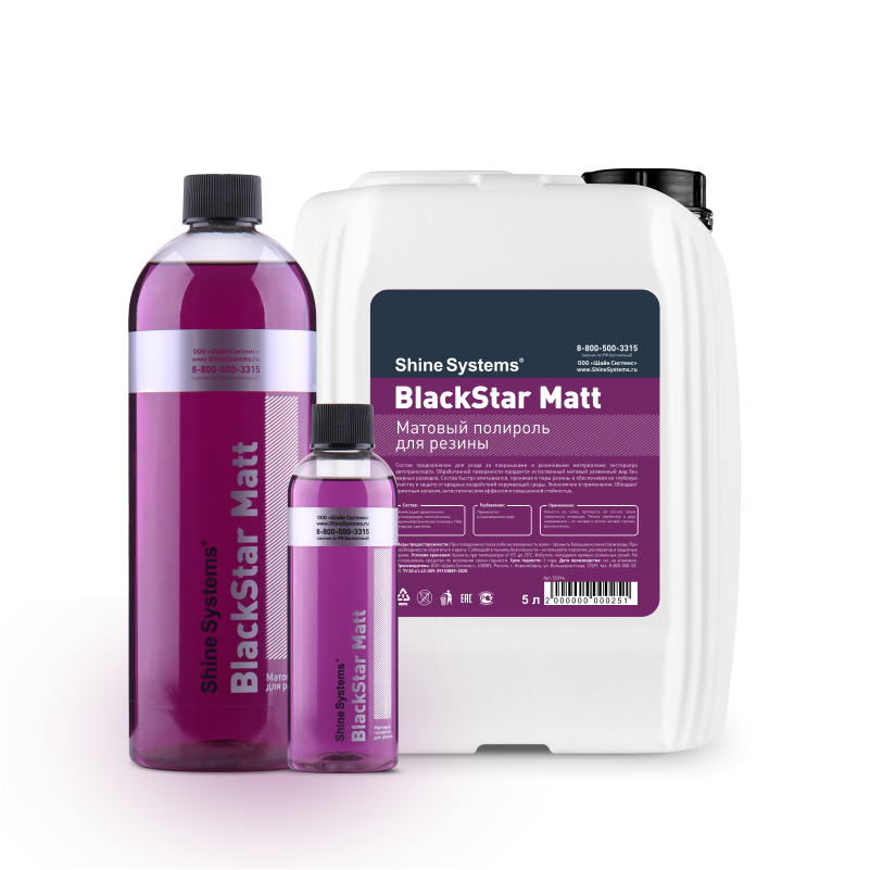 BlackStar Matt — матовый полироль для резины