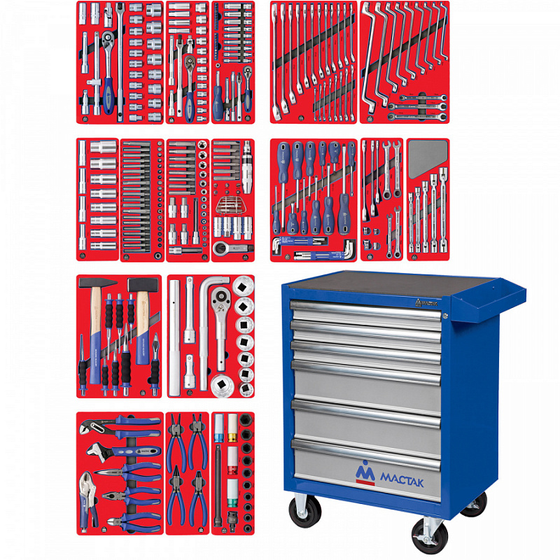 Тележка с набором инструментов "Эксперт" 323 предмета