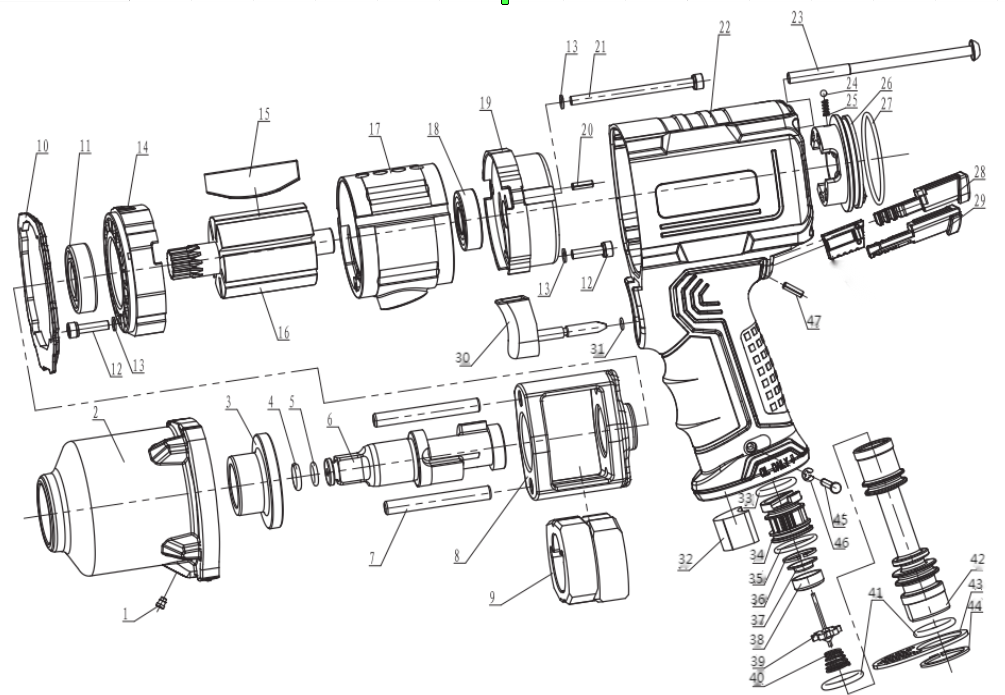 Шарик D3,5  № 24 к гайковерту HL-RP9510