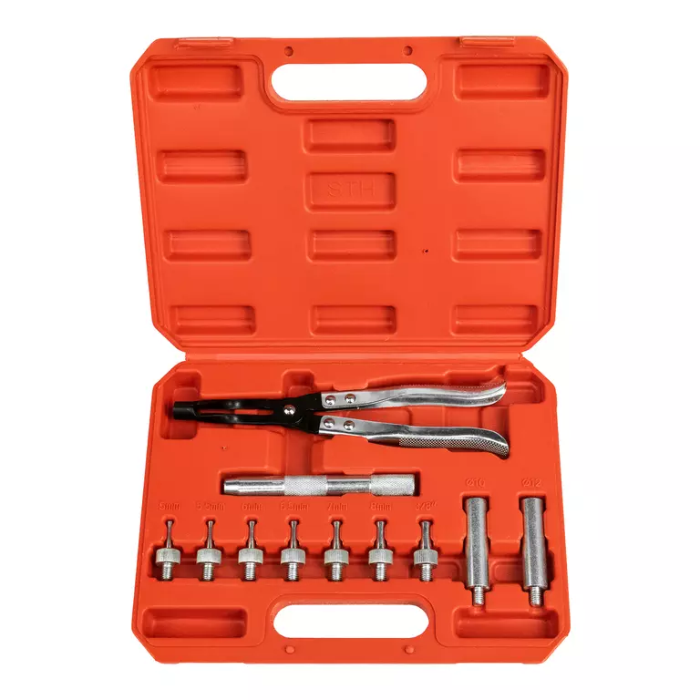 Набор для обслуживания маслосъемных колпачков и направляющих клапанов, 11 пр.