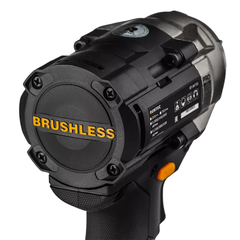 Гайковерт ударный аккумуляторный PRO 1/2", 20В, 2*4Ач, 750Нм