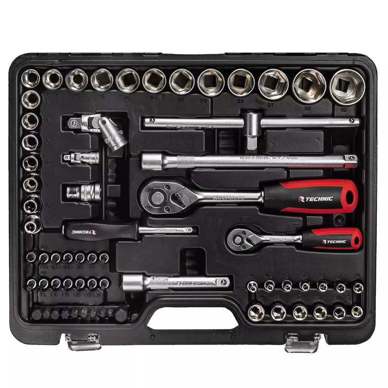 Набор ручных инструментов TECHNIC 82 предмета 1/2", 1/4"
