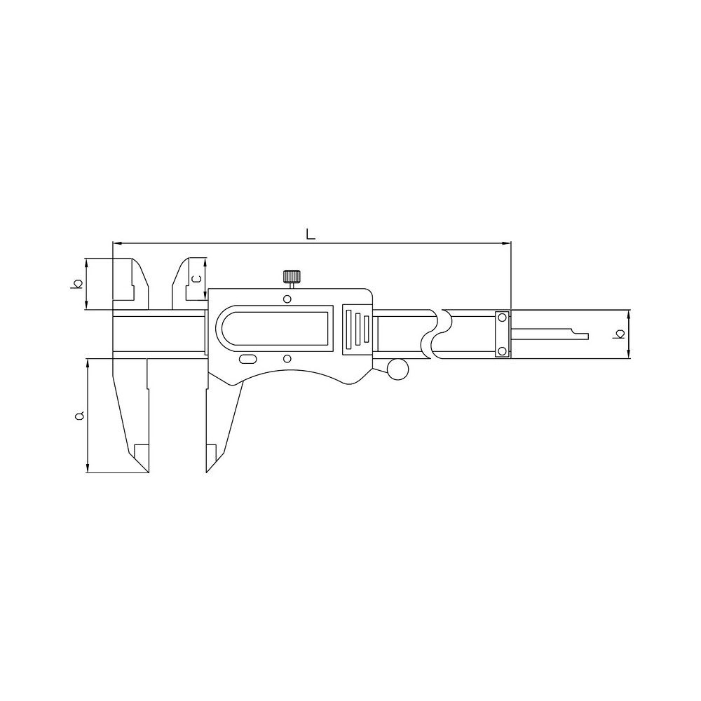Штангенциркуль цифровой ABS 0.01 мм, 0-150 мм