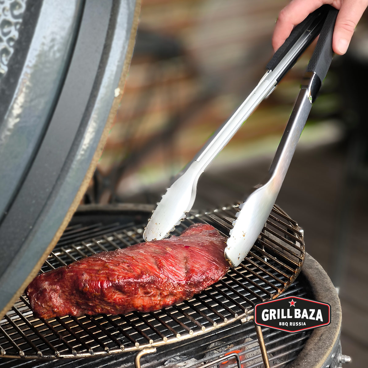 Щипцы для гриля Premium Grillbaza, нерж