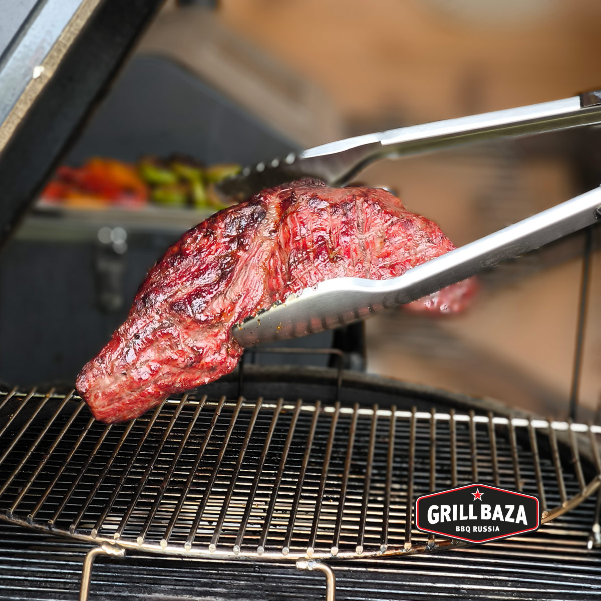 Щипцы для гриля Premium Grillbaza, нерж