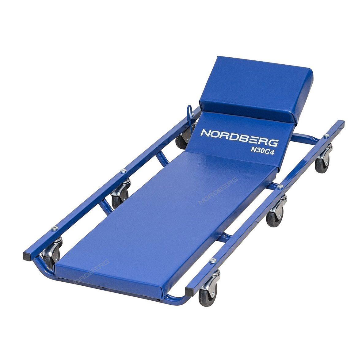 Лежак подкатной с подъемным подголовником