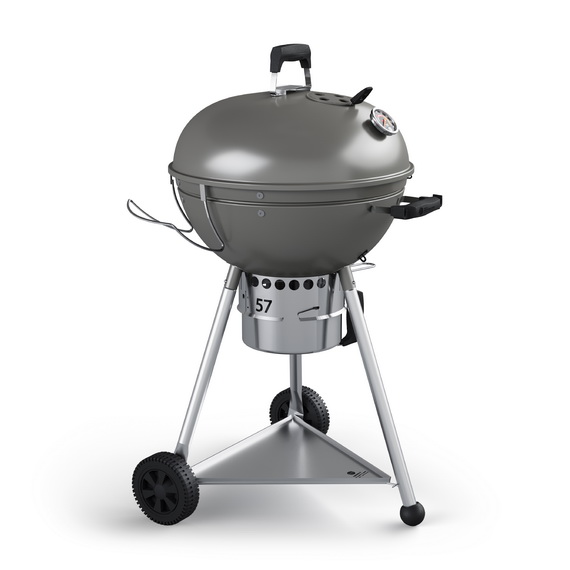 Гриль угольный Teriberka 57 Slow 'N Sear Platinum Grey Premium