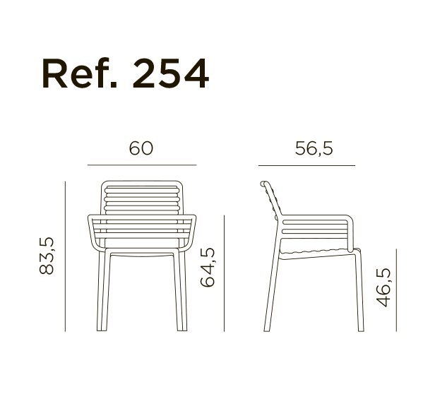 Комплект пластиковой мебели Clip 70 Doga