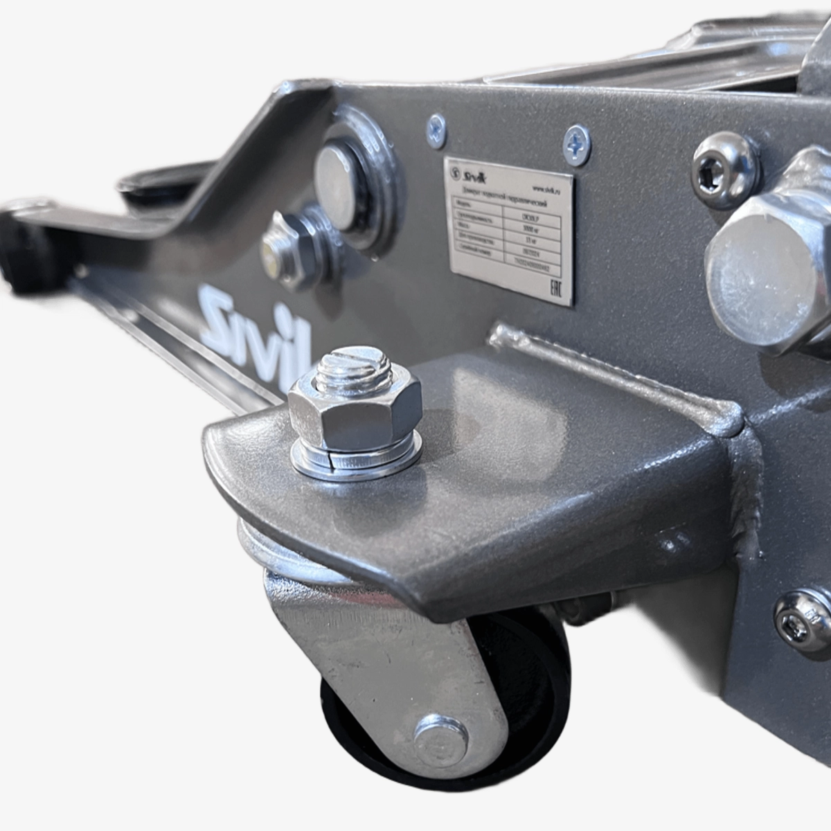 Домкрат гидравлический подкатной с низким профилем 3т, 75-515 мм