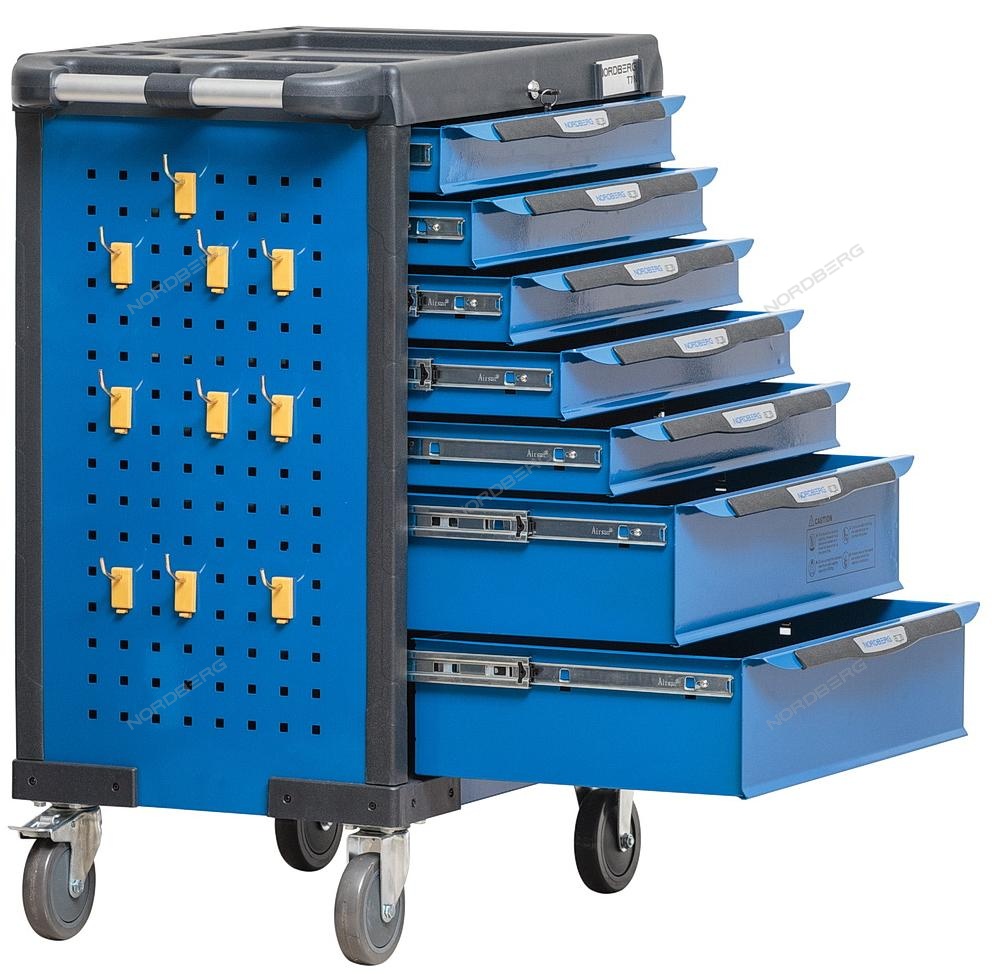 Тележка профессиональная, 7 полок