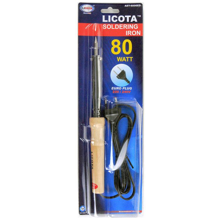 Паяльник с деревянной ручкой, 80 Вт