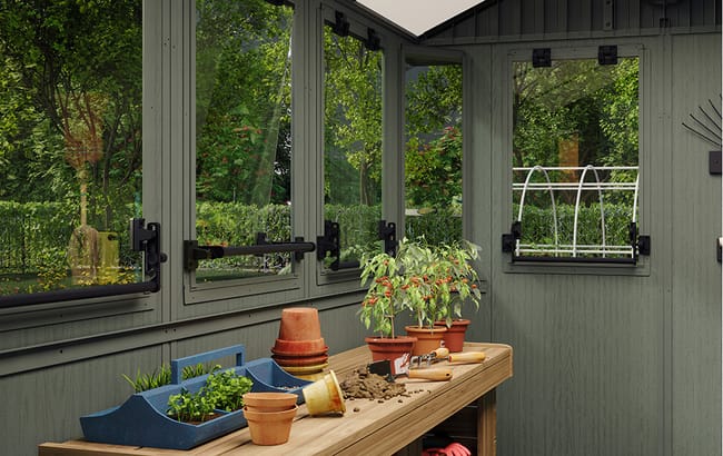 Сарай для выращивания Darwin Potting Shed 6x8 17213240