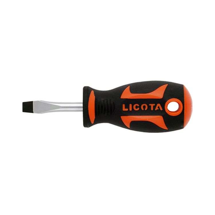 Отвертка профессиональная короткая (шлиц) SL6.5, 38 мм