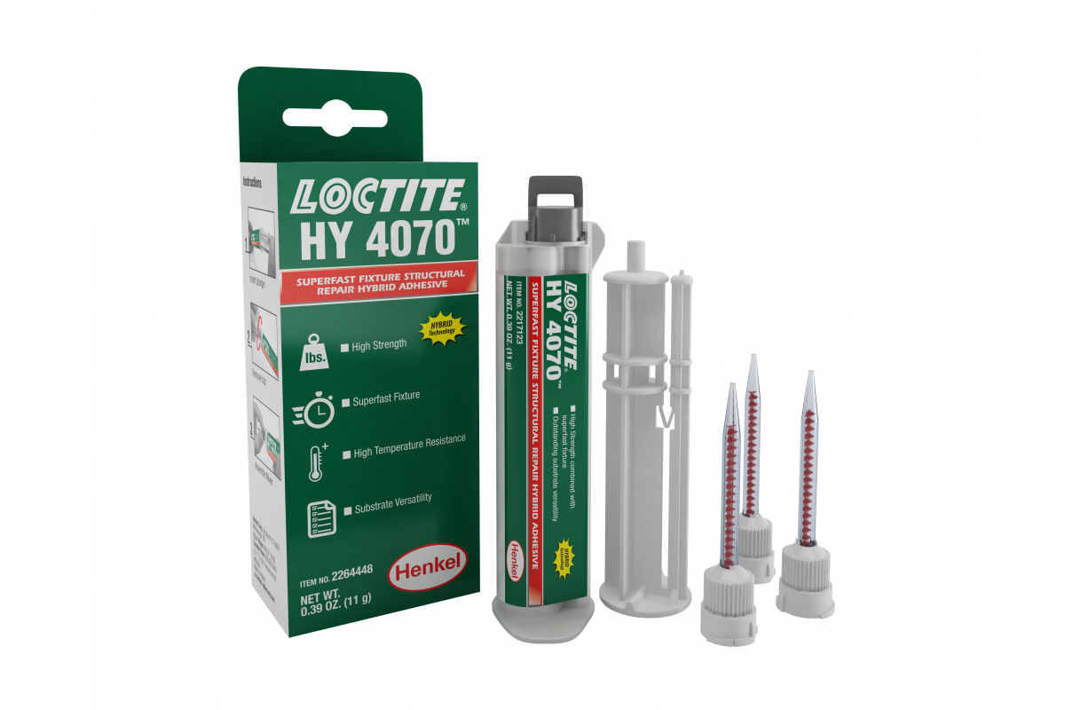 Loctite 4070 HY CR 11г Сверхбыстрый структурный клей (дозатор и пистолет в комплекте), прозрачный
