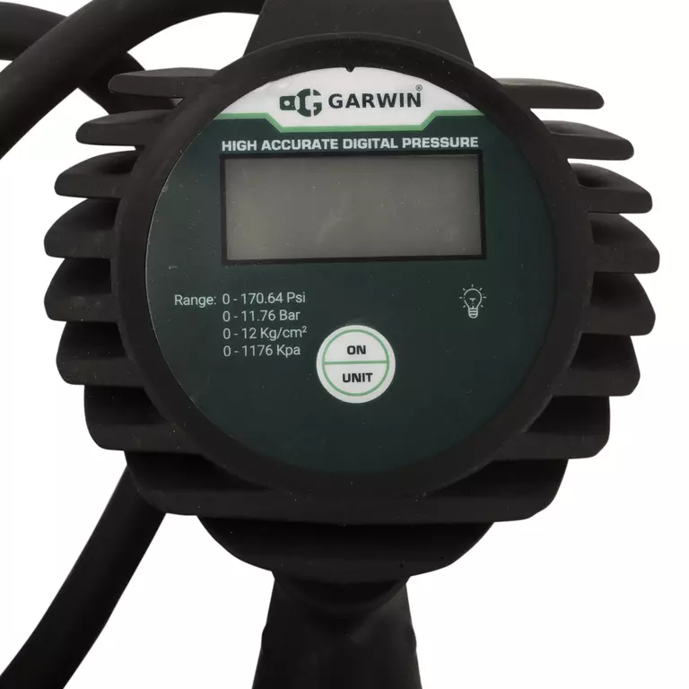 Пистолет для накачки шин с цифровым манометром, 12 бар