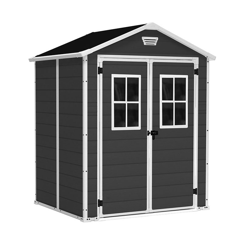 Сарай пластиковый MANOR 6×5 TWF (два окна на фасаде)