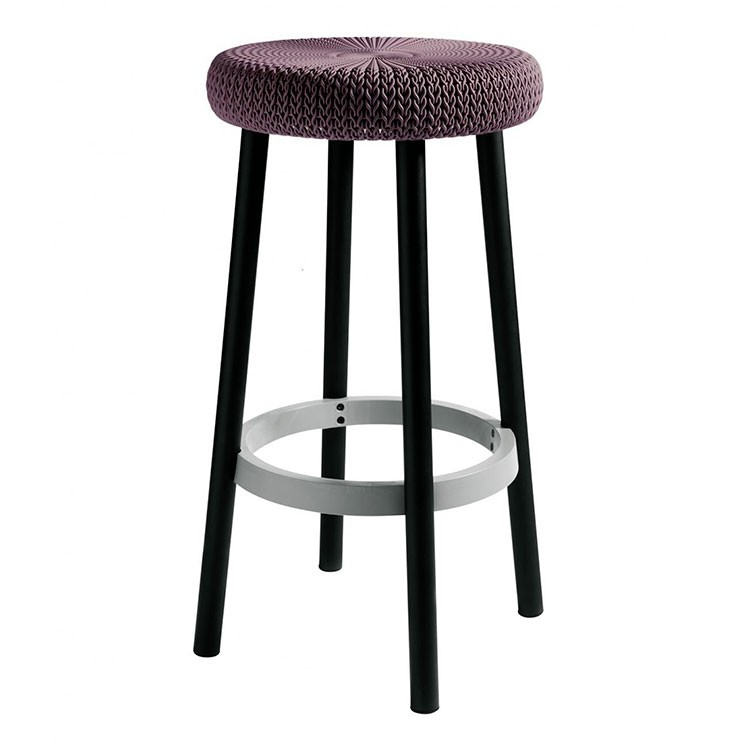 Высокий барный табурет с металлическими ножками Cozy Bar Stool