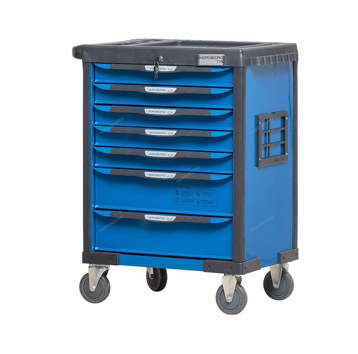 Тележка профессиональная, 7 полок