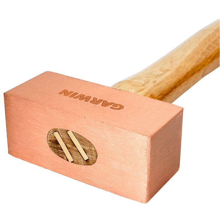 молоток медный с деревянной рукояткой, 2500 г