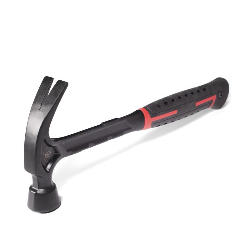 Молоток цельнокованый с гвоздодером 